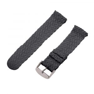 Dark Grey 2-Piece Double Perlon Watch Bands