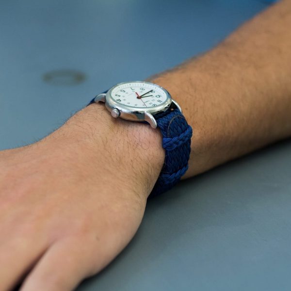 Navy Double Braided Perlon Strap - Image 2