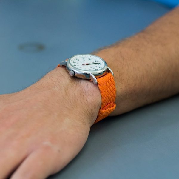 Orange Double Braided Perlon Strap - Image 2