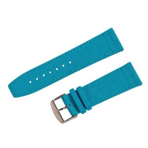Electric Blue Cordura® Leather Watch Bands