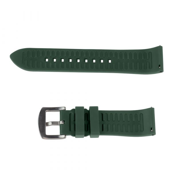 Green FKM Smooth Diver Rubber Watch Bands - Image 3