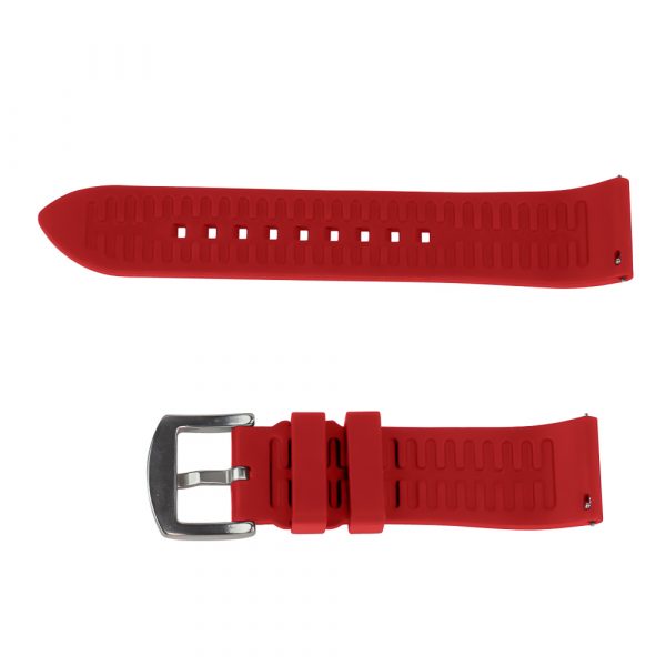 Red FKM Smooth Diver Rubber Watch Bands - Image 3