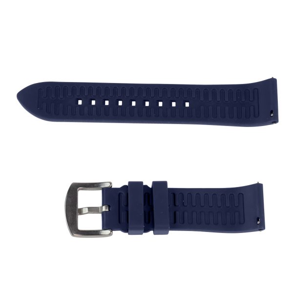 Navy FKM Smooth Diver Rubber Watch Bands - Image 3
