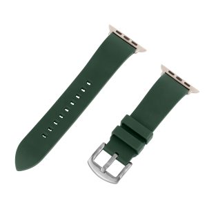 Green FKM Smooth Diver Rubber Watch Bands for Apple Watch®