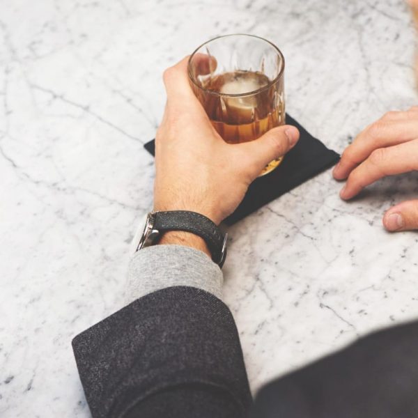 Black Bomber Leather Bands (Gentlemen's) - Image 2