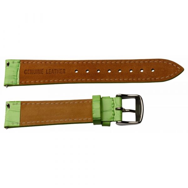 Grass Green Croco Leather Watch Bands - Image 2