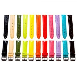Set of 12 Lizard Leather Watch Bands