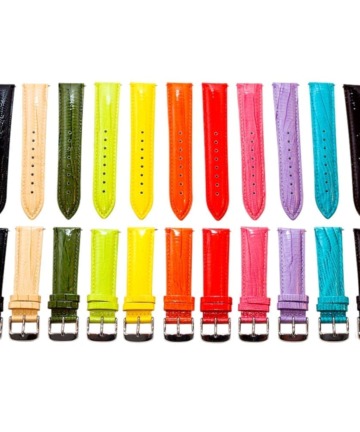 Set of 12 Lizard Leather Watch Bands
