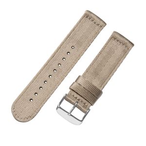 Khaki 2-Piece Seat Belt Ballistic Watch Bands