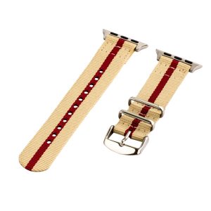 Khaki & Red 2-Piece Classic Ballistic Bands for Apple Watch<sup>®</sup>