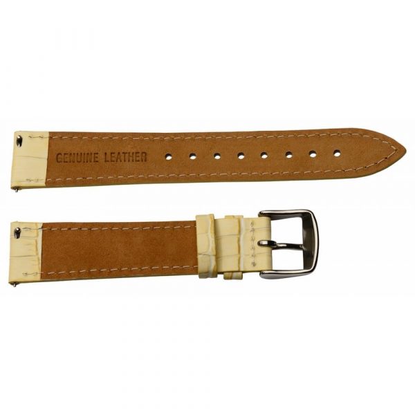 Khaki Croco Leather Watch Bands - Image 2