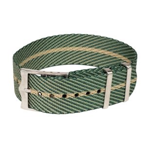 Green & Beige Single Pass Ballistic adjustable Watch Strap