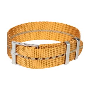 Orange & Beige Single Pass NATO adjustable Watch Strap
