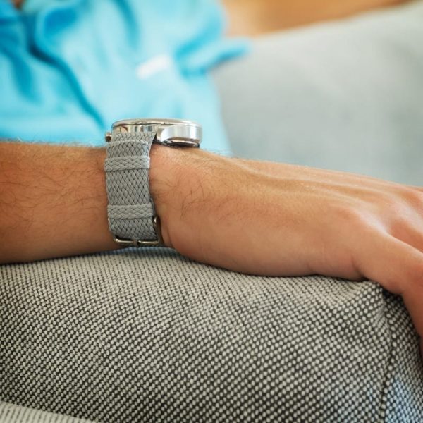 Light Grey Perlon Watch Strap - Image 3