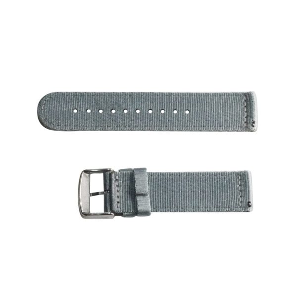 Light Grey 2-Piece Seat Belt Ballistic Watch Bands - Image 2