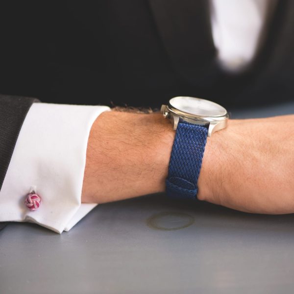 Navy 2-Piece Perlon Watch Bands - Image 2