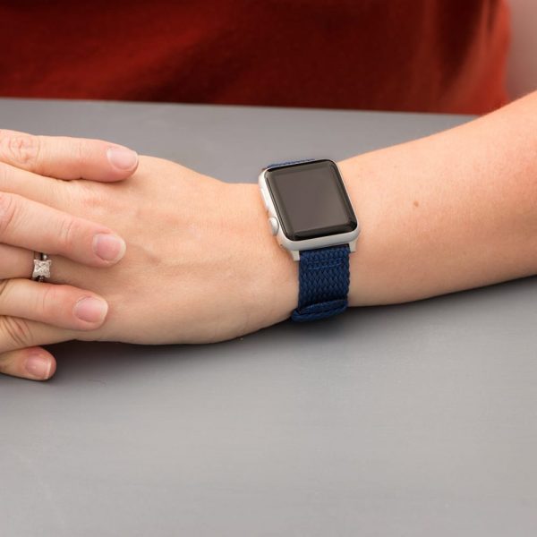 Navy 2-Piece Perlon Watch Bands for Apple Watch
