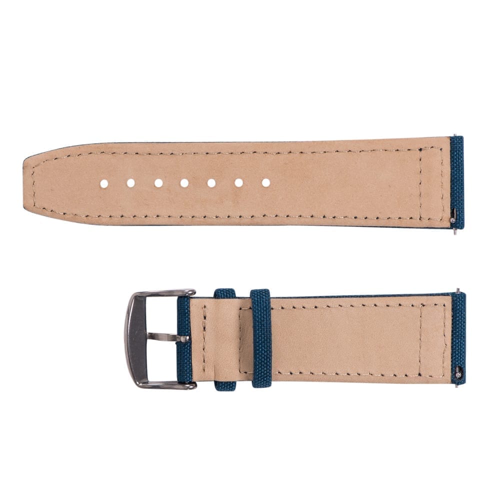 Ocean Blue Cordura® Leather Watch Bands - Image 3