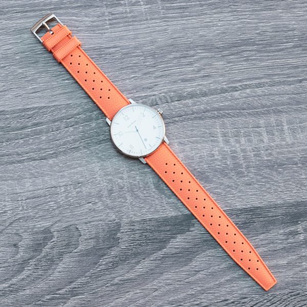 Orange Tropical Rally Rubber Watch Bands - Image 2