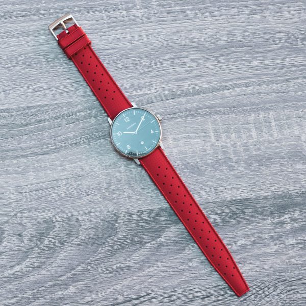 Red Tropical Rally Rubber Watch Bands - Image 2