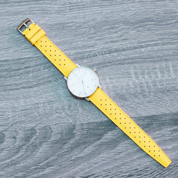 Yellow Tropical Rally Rubber Watch Bands - Image 2