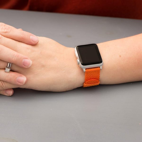 Orange 2-Piece Perlon Watch Bands for Apple Watch<sup>®</sup> - Image 2