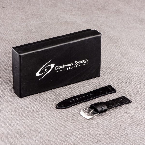 Black Ostrich Leather Bands (Dapper) - Image 4