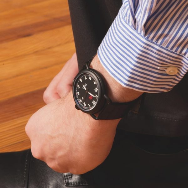 Black Ostrich Leather Bands (Dapper) - Image 2