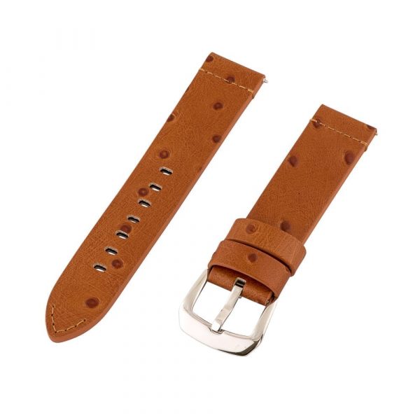 Saddle Ostrich Leather Bands (Dapper)