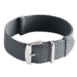 Dark Grey Perlon Ballistic Watch Strap