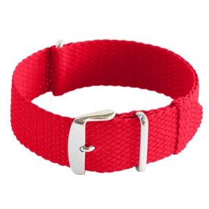 Red Perlon NATO Watch Strap