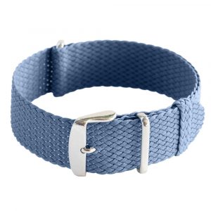Steel Blue Perlon Ballistic Watch Strap