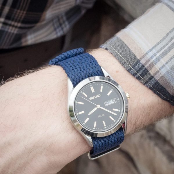 Navy Perlon Ballistic Watch Strap - Image 2