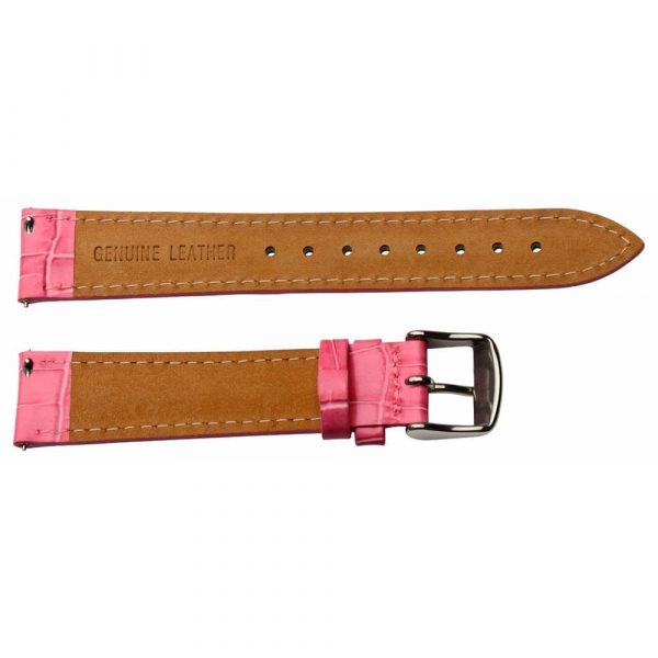 Pink Croco Leather Watch Bands - Image 2