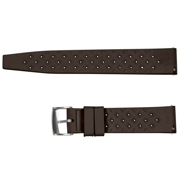 Brown Tropical Rally Rubber Watch Bands - Image 3