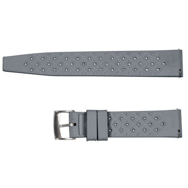 Grey Tropical Rally Rubber Watch Bands - Image 3