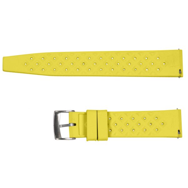 Yellow Tropical Rally Rubber Watch Bands - Image 3