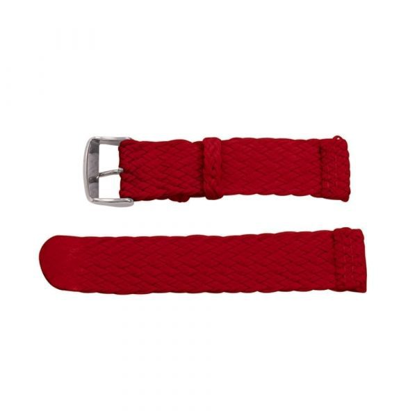 Red 2-Piece Double Perlon Watch Bands