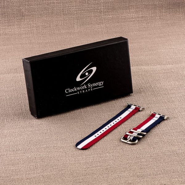 Red/White/Blue 2-Piece Heavy Ballistic Bands for Apple Watch<sup>®</sup> - Image 4