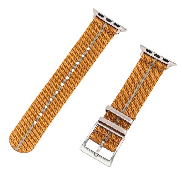 Bronze & Grey 2 Piece Slanted Ballistic Watch Bands for Apple Watch®