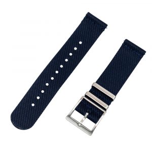 Navy 2 Piece Slanted Ballistic Watch Bands