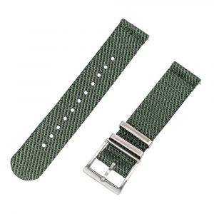 Slate Green 2 Piece Slanted NATO Watch Bands