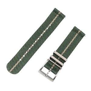 Slate Green & Khaki 2 Piece Slanted Ballistic Watch Bands