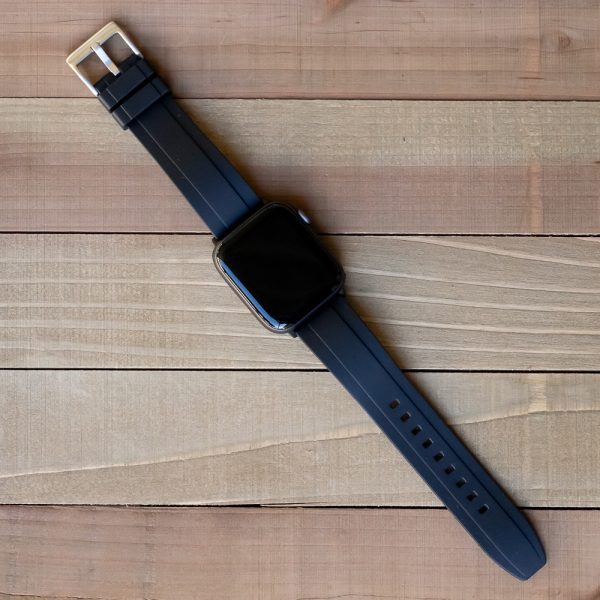 Black AEM Diver Rubber Watch Bands for Apple Watch® - Image 2