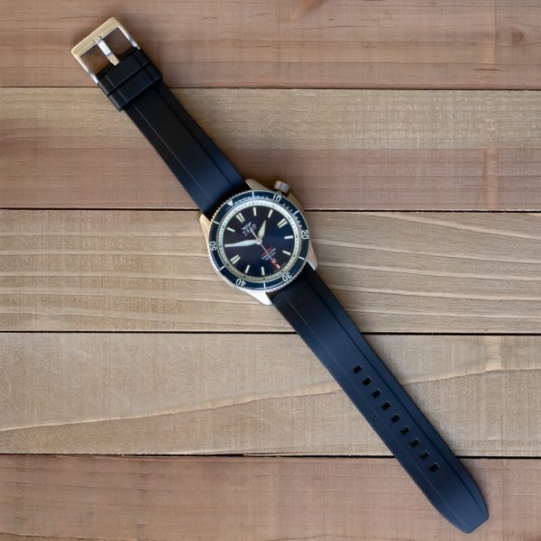 Black AEM Diver Rubber Watch Bands - Image 2