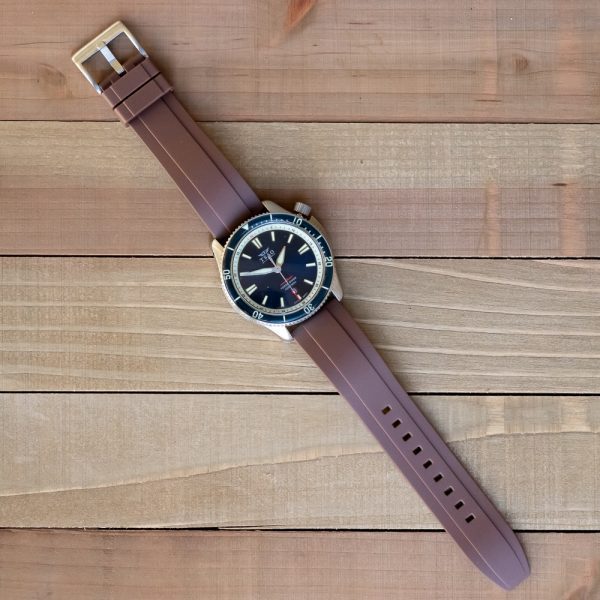 Brown AEM Diver Rubber Watch Bands - Image 2
