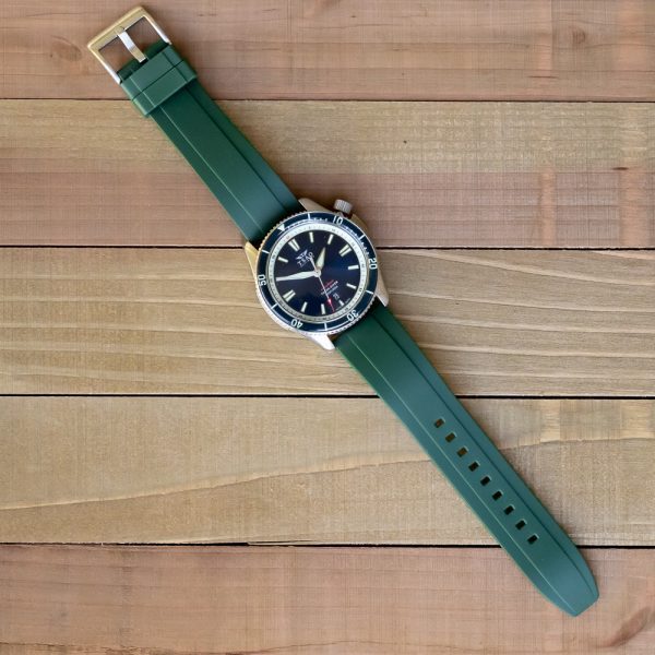 Green AEM Diver Rubber Watch Bands - Image 2
