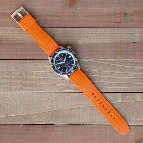 Orange AEM Diver Rubber Watch Bands - Image 2