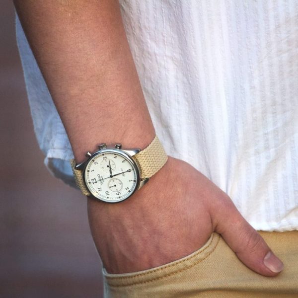 Sand Perlon Watch Strap - Image 2