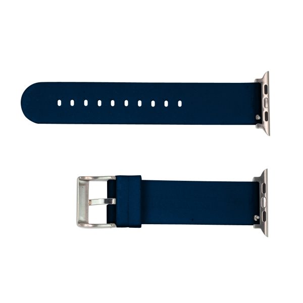 Blue Solid Silicone Watch Bands for Apple Watch® - Image 3